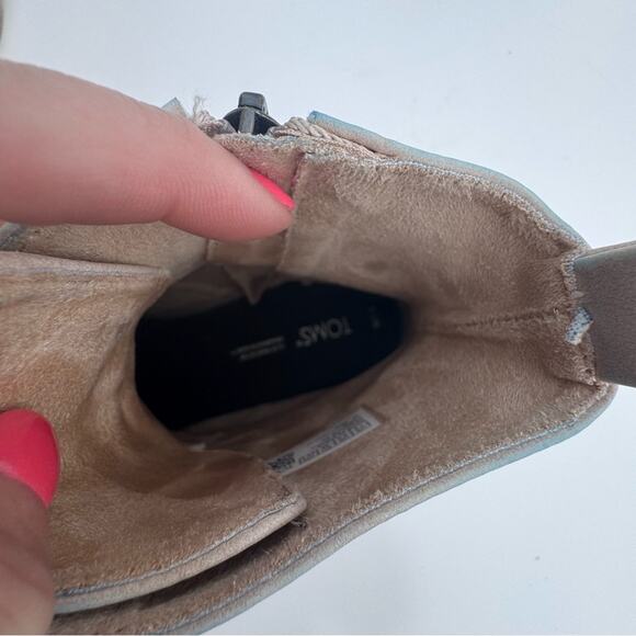 TOMS Women's Alaya Boot Sahara Synthetic Nubuck Combat Platform Lace Up 7.5 - Picture 10 of 11